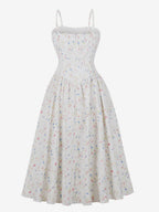 Floral Print Cami Strap Summer Swing Midi Dress For Women 2026