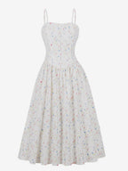 Floral Print Cami Strap Summer Swing Midi Dress For Women 2026