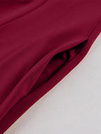 V Neck Ruched Bust Short Sleeve A Line Swing Cocktail Dress For Women 2026