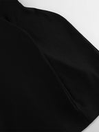 Black V-Neck Women Mini Dress - Elegant Puff Sleeve Hourglass - Elegant Date Night Outfit 2026
