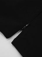 Black V-Neck Women Mini Dress - Elegant Puff Sleeve Hourglass - Elegant Date Night Outfit 2026