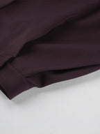 Deep Brown Peplum Blazer Suit For Women - Chic Pleated Waist Slim Fit Wide Leg Pants Set - Spring Office Lady Outfit 2026