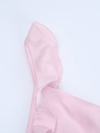 Baby Pink Women Maxi Dress - Elegant Ruffle V-Neck Tie Front Slip - Coquette Aesthetic Summer Vacation Beach Dress 2026
