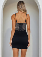 Black Lace Corset Women Mini Dress - Sexy Backless Lace Up Bodycon - Coquette Aesthetic Summer Party Night Club Wear 2026