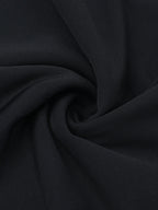 Square Neck Women Bubble Mini Dress With Big Bow - Black Long Sleeve Elegant Contrast - Audrey Style Spring Party Wear 2026