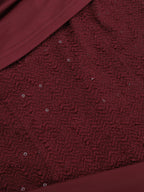 Burgundy One Shoulder Women's Maxi Gown - Elegant Ruched Bodycon Long Dress - Old Money Aesthetic Evening Party Wear 2026