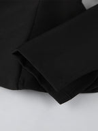 Vintage Peplum Blazer For Women - Puff Sleeve Stand Collar Slim Fit Jacket - Chic Spring Party Outerwear 2026
