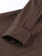 Belted Trench Jacket For Women - Chic High Neck Epaulette Design Slim Fit Peplum - Quiet Luxury Spring Streetwear 2026
