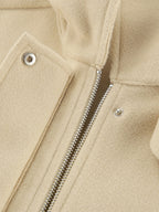 Dropped Shoulder Women's Bomber Jacket - Harrington Minimalist Zip Up Outerwear With Throat Latch - Casual Spring Outfits 2026