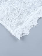 Sexy Sheer Lace Women's Crop Top - Deep V-Neck Long Sleeve Slim Fit - Coquette Style Night Out Clubwear 2026