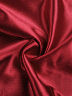 Off Shoulder Satin Maxi Dress For Women - Wine Red Elegant High Slit Ruched Gown - Spring Wedding Guest Party Wear 2026