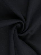 Ruffle V Neck Maxi Dress For Women - Black Elegant Backless Cut Out Bodycon Long Dress - Spring Evening Gown 2026