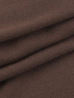 Halter Corset Top For Women - Brown Mesh Patchwork Long Sleeve Blouse - Spring Night Out Clubwear 2026