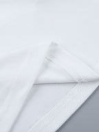 Lace Trim Bow Tie Front Cropped Top For Women - White Slim Fit Long Sleeve Fairycore Blouse - Spring Night Out Clubwear 2026