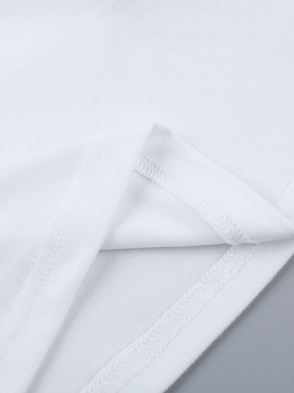 Lace Trim Bow Tie Front Cropped Top For Women - White Slim Fit Long Sleeve Fairycore Blouse - Spring Night Out Clubwear 2026