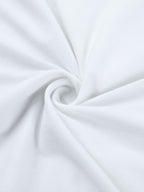 Lace Trim Bow Tie Front Cropped Top For Women - White Slim Fit Long Sleeve Fairycore Blouse - Spring Night Out Clubwear 2026