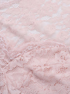 Pink Corset Style Lace Top For Women - Elegant Long Sleeve Sweetheart Bustier Blouse - Spring Night Out Clubwear 2026