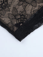 Lace Corset Dress For Women - Black Off Shoulder Long Sleeve Bodycon Mini Dress - Spring Clubwear Evening Party 2026