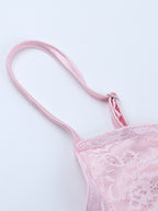 Pastel Pink Coquette Slip Dress For Women - Bow Front Midi Cami Gown - Spring Date Night Outfits 2026