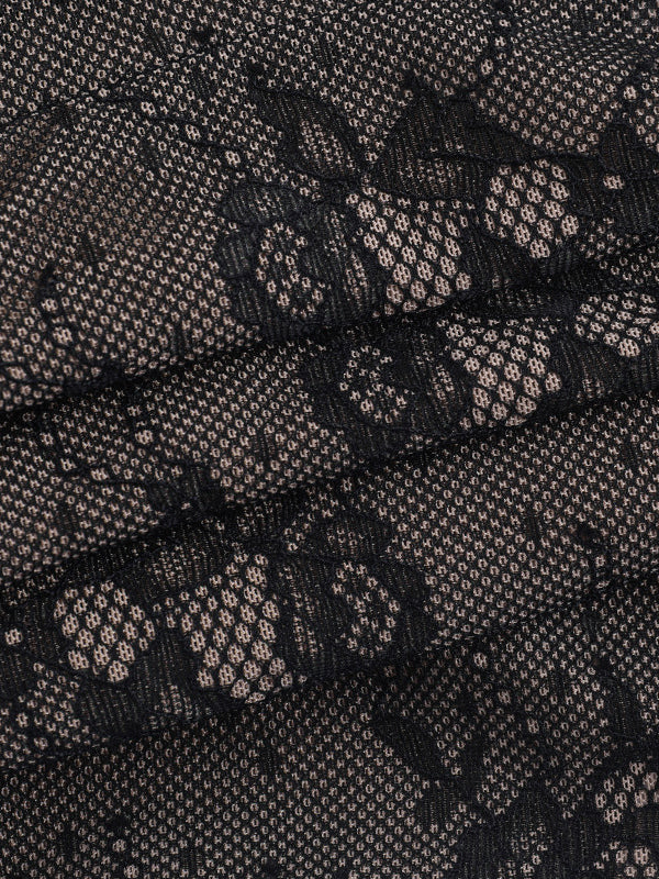 Floral Lace Corset Top For Women - Black Gothic Aesthetic Bustier - Summer Night Out Clubwear 2026