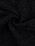 V-Neck Bodycon Long Dress For Women - Black Sexy Ruffle Cut Out - Spring Party Wedding Guest Wear 2026