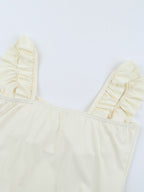 Bubble Hem Mini Dress For Women - Coquette Aesthetic Ruffle Corset Fit - Summer Beach Party Look 2026