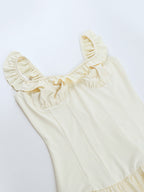 Bubble Hem Mini Dress For Women - Coquette Aesthetic Ruffle Corset Fit - Summer Beach Party Look 2026