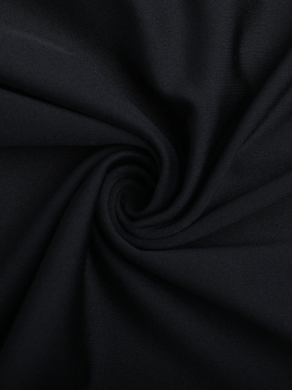 Cowl Neck Maxi Dress For Women - Black Elegant Lace Trim Bodycon Long Dress - Spring Evening Party Cocktail Wear 2026