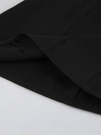 Puff Sleeve Mini Dress For Women Chic Retro Outfit - Black Elegant Stand Collar Slim Fit Bodycon - Spring Desk-to-dinner 2026