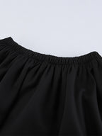 Military Blazer Skirt Set For Women Chic Two Piece Outfit - Black Vintage Stand Collar Slim Fit - Spring Party Wear 2026