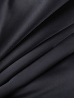 Mesh Sleeve Mini Dress For Women - Black Elegant Mock Neck Puff Skater - Spring Evening Cocktail 2026