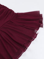 Tube Mini Dress For Women - Ruched Mesh Hem Slit Bodycon Dress - Summer Night Out Clubwear 2026