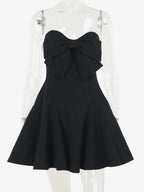 Coquette Bow Dress For Women - Strapless Sweetheart A Line Mini Dress - Summer Birthday Party 2026