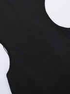Backless Maxi Dress For Women - Butterfly Detail Mock Neck Black Bodycon Long Dress - Summer Night Out Clubwear 2026