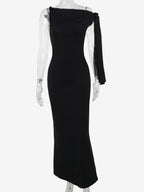 Off Shoulder Maxi Dress For Women - Minimalist Elegant Bodycon Long Dress- Summer Formal Evening Gala 2026