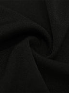Cut Out Mini Dress For Women - Black Elegant Long Sleeve Gold Button Bodycon - Spring Night Out Club Party 2026