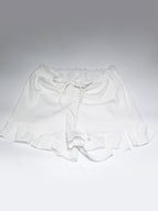 White Lace Trim Coquette 2 Piece Set For Women - Cami & Short Loungewear - Summer Beach Casual 2026