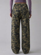 Baggy Cargo Jeans For Women - Washed Retro Y2K Low Rise Drawstring Wide Leg Pants - Spring Streetwear 2026