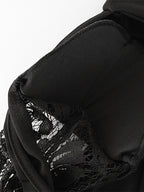 Sheer Lace Patchwork Mini Dress For Women - Bodycon High Neck Padded Shoulder Gown - Spring Night Out Party Clubwear 2026
