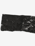 Sheer Lace Patchwork Mini Dress For Women - Bodycon High Neck Padded Shoulder Gown - Spring Night Out Party Clubwear 2026