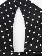 Vintage Polka Dot Halter Mini Dress For Women - Black Retro Criss Cross Keyhole Fit And Flare Sundress - Summer Girls Night Out 2026