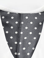 Polka Dot Maxi Dress For Women - Black Vintage Peter Pan Collar Bodycon Pencil Dress - Summer Date Night 2026