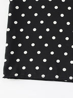 Polka Dot Maxi Dress For Women - Black Vintage Peter Pan Collar Bodycon Pencil Dress - Summer Date Night 2026