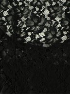 Sheer Lace Patchwork Halter Maxi Dress For Women - Black Sexy Backless Mermaid Bodycon - Summer Formal Evening Gown 2026