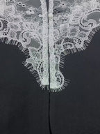 Sexy Corset Lace Blazer For Women - Black White Contrast Bustier Slim Suit Jacket - Spring Night Out Party 2026