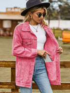 Oversized Denim Jacket For Women - Long Boyfriend Fit Distressed Jean Trucker Coat - Spring Chic Streetwear 2026
