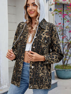 Oversized Hooded Denim Jacket For Women - Long Boyfriend Fit Distressed Jean Trucker Coat - Spring Chic Streetwear 2026