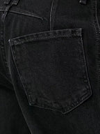 Horseshoe Barrel Jeans For Women - Baggy Wide Leg Washed Denim Trousers With Curved Seam - Spring Streetwear 2026