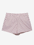 Polka Dot 2 Piece Set For Women - Casual Crop Jacket And Shorts - Spring Streetwear 2026