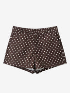 Polka Dot 2 Piece Set For Women - Casual Crop Jacket And Shorts - Spring Streetwear 2026